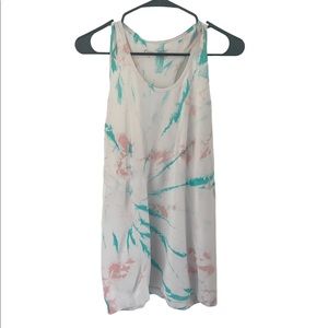 ZYIA Seamless Tank - Spring Hendrix, Teal and Coral